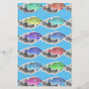 Swimming Fishies Stationery