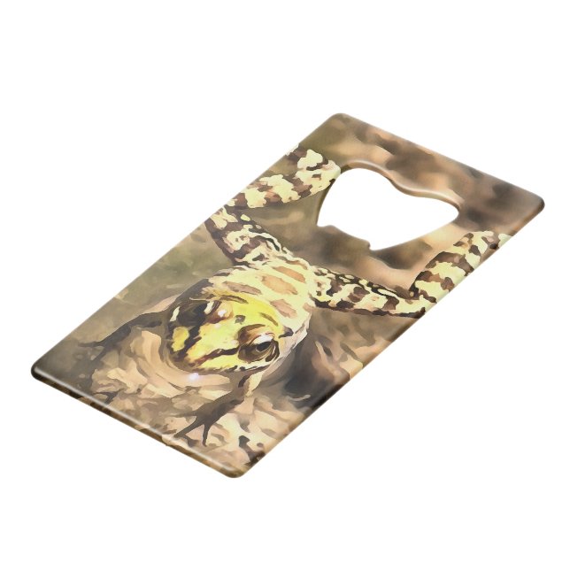 Swimming Frog Immersed In Clear River Water Painti (Back Angled)