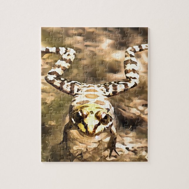 Swimming Frog Jigsaw Puzzle (Vertical)