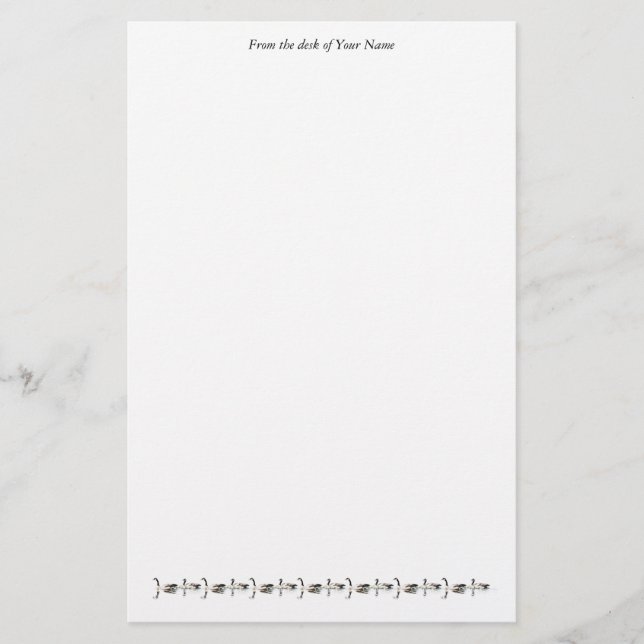 Swimming Geese Stationery (Front)