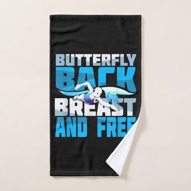 Swimming Gift For Swimmer Hand Towel (Hand Towel)