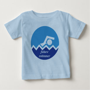 Swimming gifts, future swimmer custom baby T-Shirt