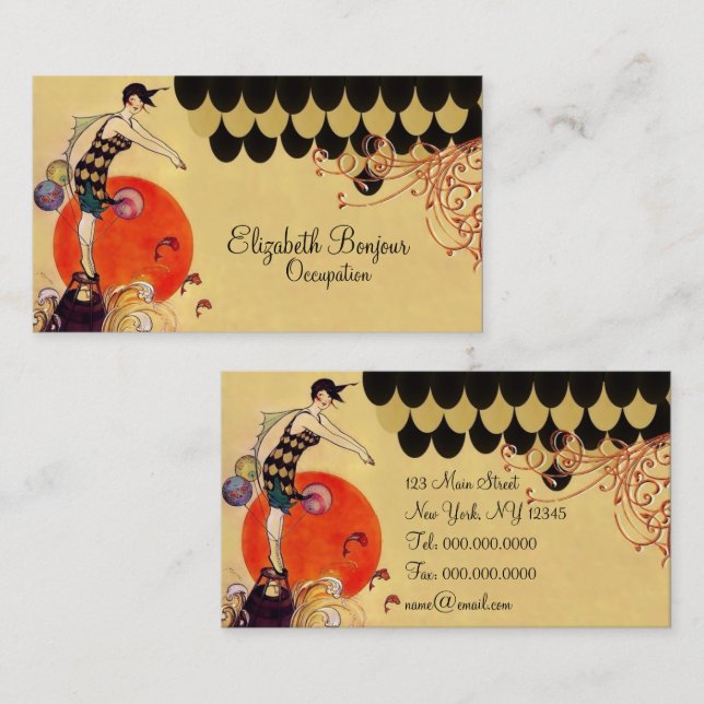 Swimming Girl - Business Card (Front/Back)