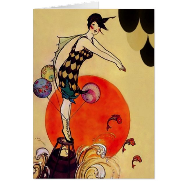 Swimming Girl ~ Card (Front)