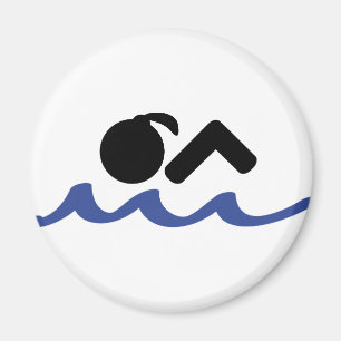 swimming girl magnet
