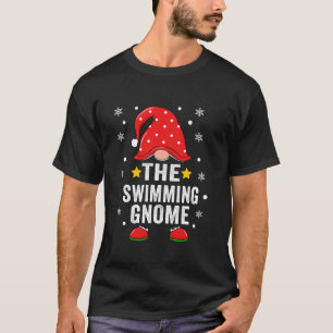 Swimming Gnome Christmas Family Pajamas Matching S T-Shirt