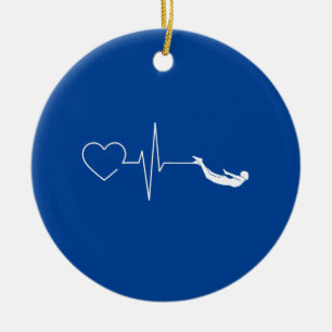Swimming Heartbeat Ceramic Tree Decoration