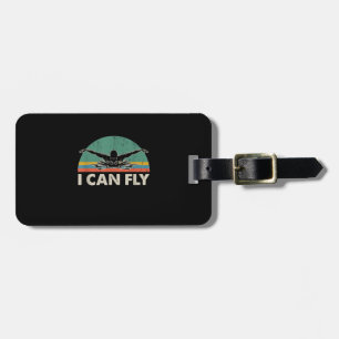 Swimming I Can Fly Funny Swimming Gifts Luggage Tag