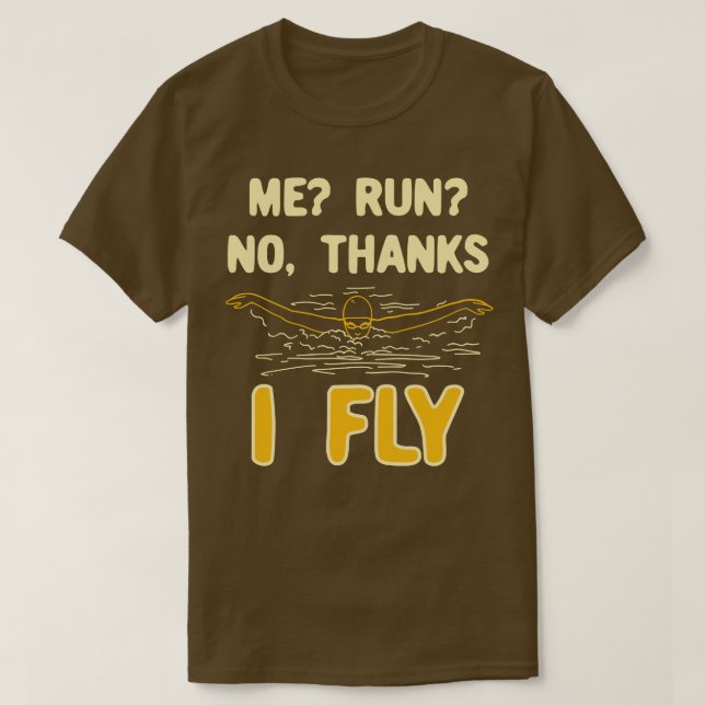 Swimming I Fly 2 T-Shirt (Design Front)