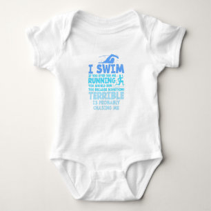 Swimming - I Swim Baby Bodysuit