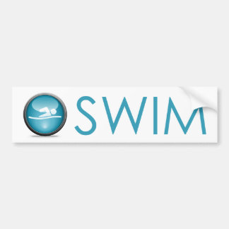 Swimming Icon Bumpersticker Bumper Sticker