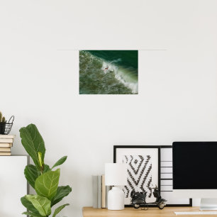 Swimming in Nazaré Poster