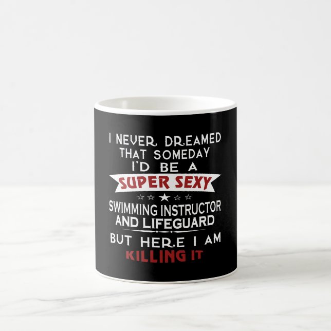 Swimming Instructor And Lifeguard Coffee Mug (Center)