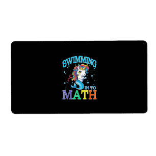 Swimming Into Math Unicorn Mermaid T-Shirt