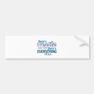 Swimming is Eleverything Bumper Sticker