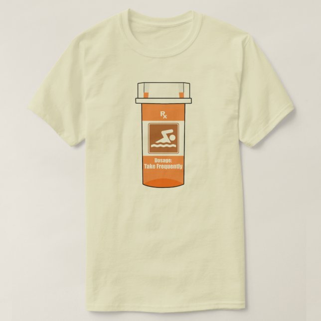 Swimming Is My Drug T-Shirt (Design Front)