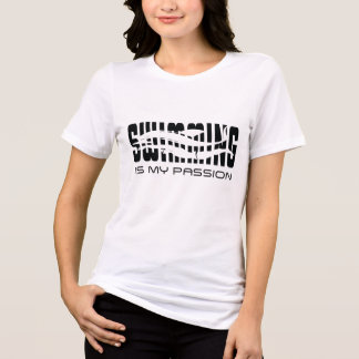 Swimming is my passion Tri-Blend shirt