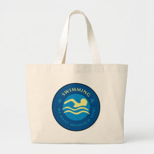 Swimming Large Tote Bag