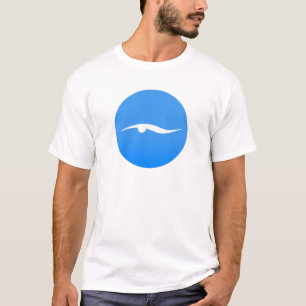 Swimming logo on T-shirt