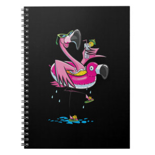 Swimming Lover Flamingo Go Swim Notebook