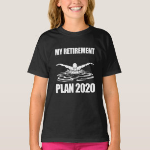 Swimming Lover  My Retirement Swimming Plant 2020 T-Shirt
