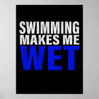 Swimming Makes Me Wet Long Sleeve T-Shirt