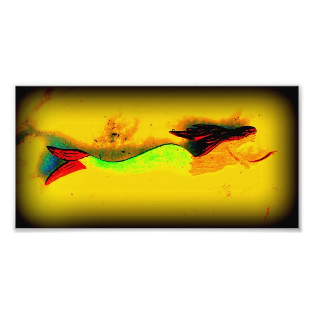 swimming mermaid photo print (Front)