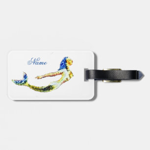 Swimming Mermaid Thunder_Cove Luggage Tag