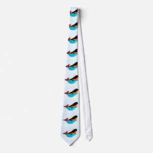 swimming mermaid white tie