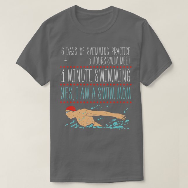 Swimming Mum 1 T-Shirt (Design Front)