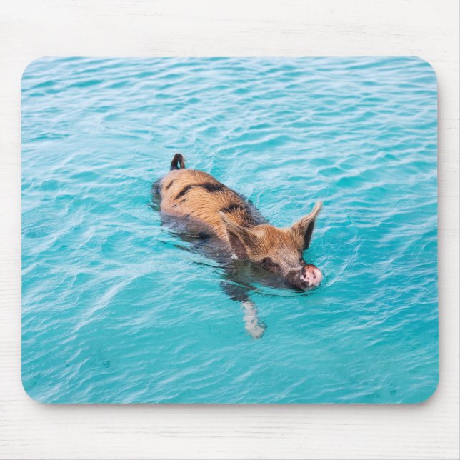 Swimming pig of Exuma Mouse Pad (Front)