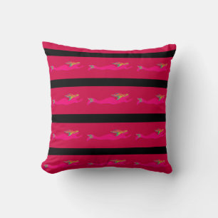 swimming pink mermaids Thunder_Cove Cushion