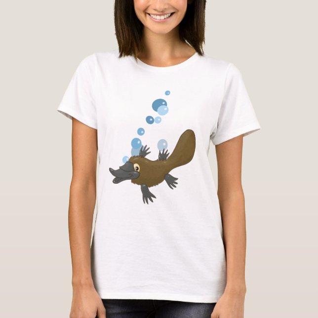 Swimming Platypus T-Shirt (Front)