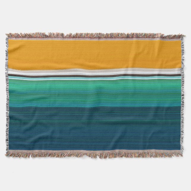 Swimming Pool Abstract Throw Blanket (Front)