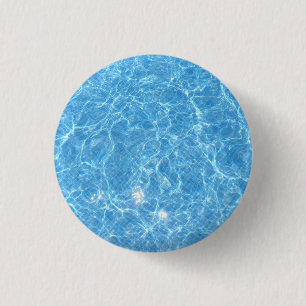 Swimming Pool Blue Water Blank Template Trendy 3 Cm Round Badge