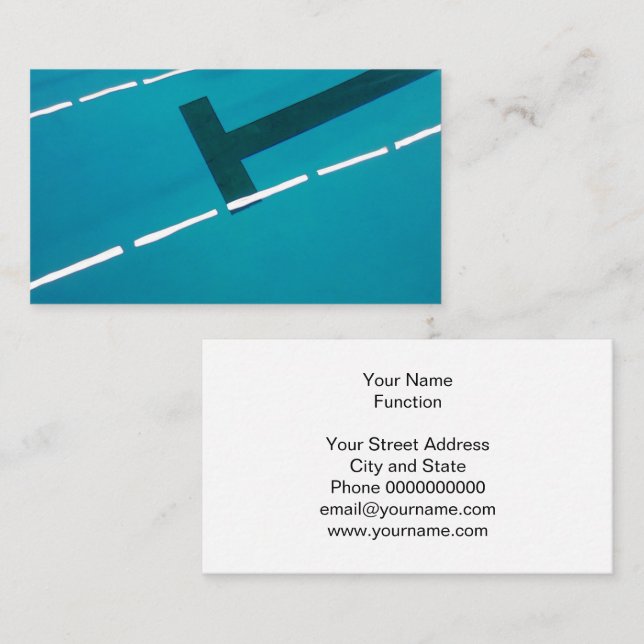 Swimming pool business card template design (Front/Back)