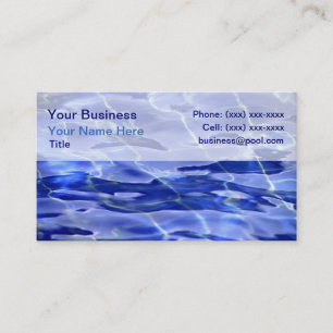 Swimming Pool Business Cards
