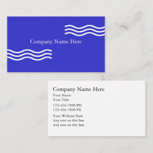 Swimming Pool Business Cards