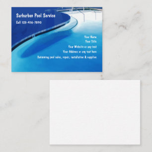 Swimming Pool Business Cards