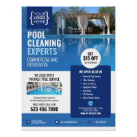 Swimming Pool Cleaning Service Glossy Poster