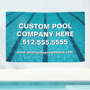 Swimming Pool Company Custom Marketing Banner