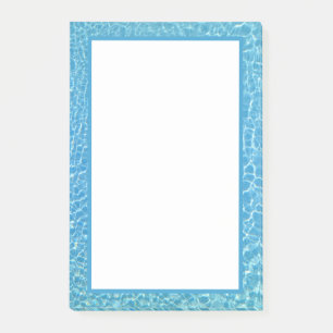 Swimming Pool Cool Blue Water Print Post-it Notes