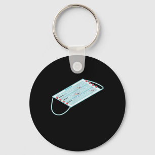 Swimming Pool Face Mask Masks Meme Gag T-Shirt Key Ring