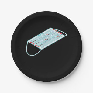Swimming Pool Face Mask Masks Meme Gag T-Shirt Paper Plate