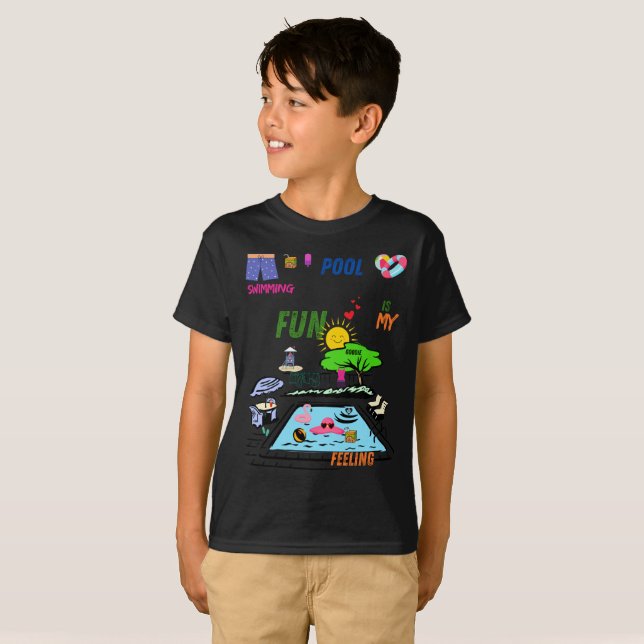 swimming pool Fun T-Shirt (Front Full)