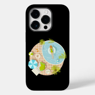 Swimming pool party girl in bikini summer beach Case-Mate iPhone 14 pro case