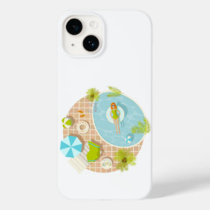 Swimming pool party girl in bikini summer beach Case-Mate iPhone 14 case