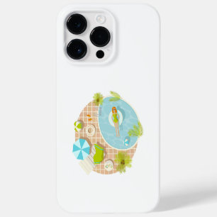 Swimming pool party girl in bikini summer beach Case-Mate iPhone 14 pro max case