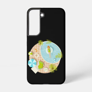 Swimming pool party girl in bikini summer beach  samsung galaxy case