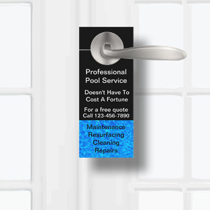 Swimming Pool Service Pool Water Design Door Hanger